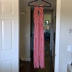 Orange and white dress (M)